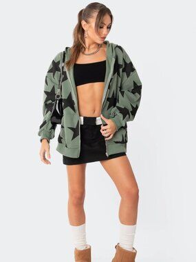 Edikted Star At Me Oversized Hoodie